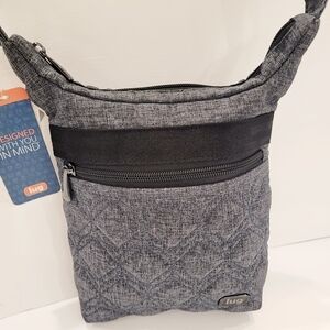 Lug Skipper 2.0 Shoulder Pouch Charcoal Quilted